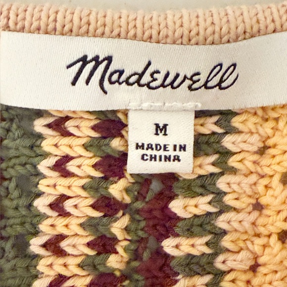 Madewell Crochet Janson Sweater Tank in Rainbow Stripe M - Picture 7 of 7